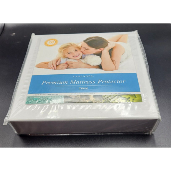 Linenspa Premium Twin Mattress Protector Waterproof Dust Mite Allergen Protect - Picture 6 of 14